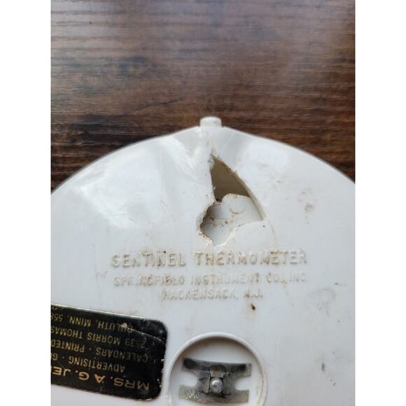 Vintage Newton Mfg Round Thermometer #042A Specialty Advertising - Made In USA - Picture 4 of 7